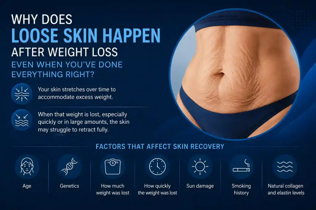 Why Does Loose Skin Happen After Weight Loss Even When You’ve Done Everything Right Godalming?
